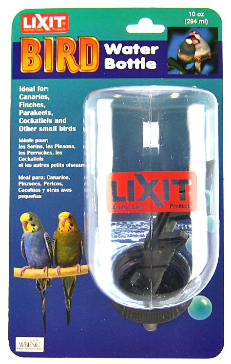 Lixit - Plastic Bird Water Bottle - 10 Oz